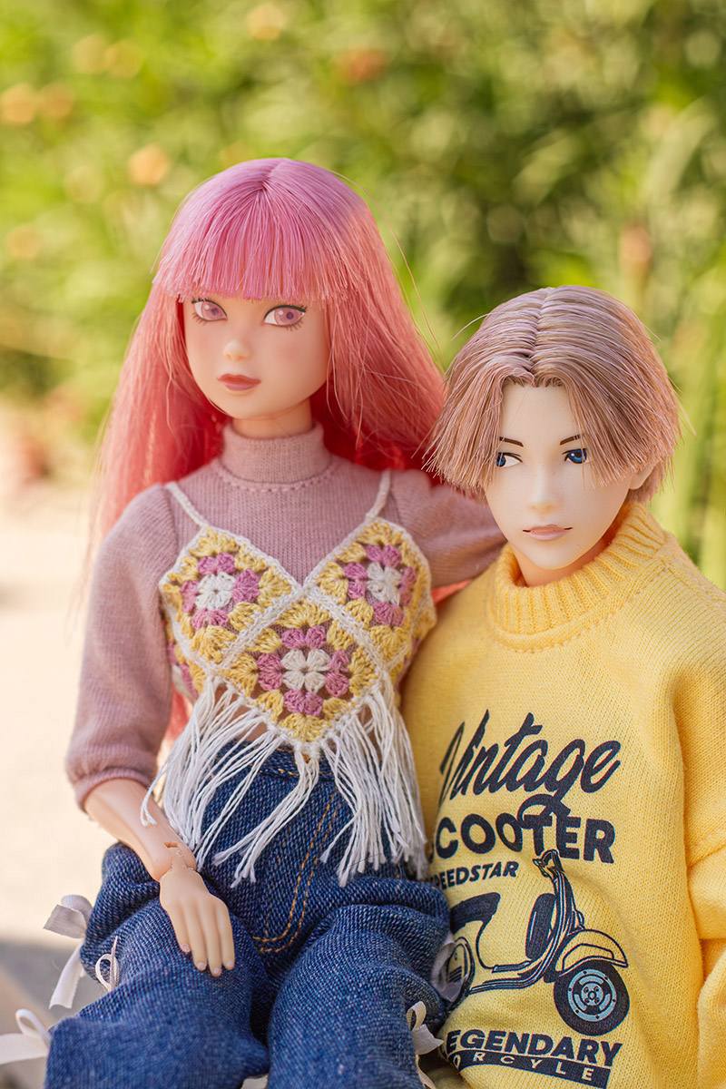Antares and Andromeda enjoying the park.